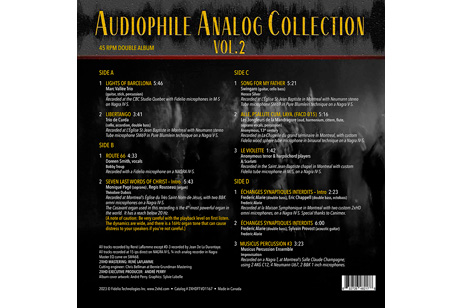 Audiophile analog collection Vol. 2, 2xHD