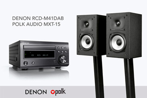 Visualizza il bundle -   Polk Audio M XT-15 & Denon RCD-M41DAB