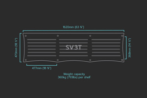 Visualizza il prodotto - Quadraspire SV3T Ripiano